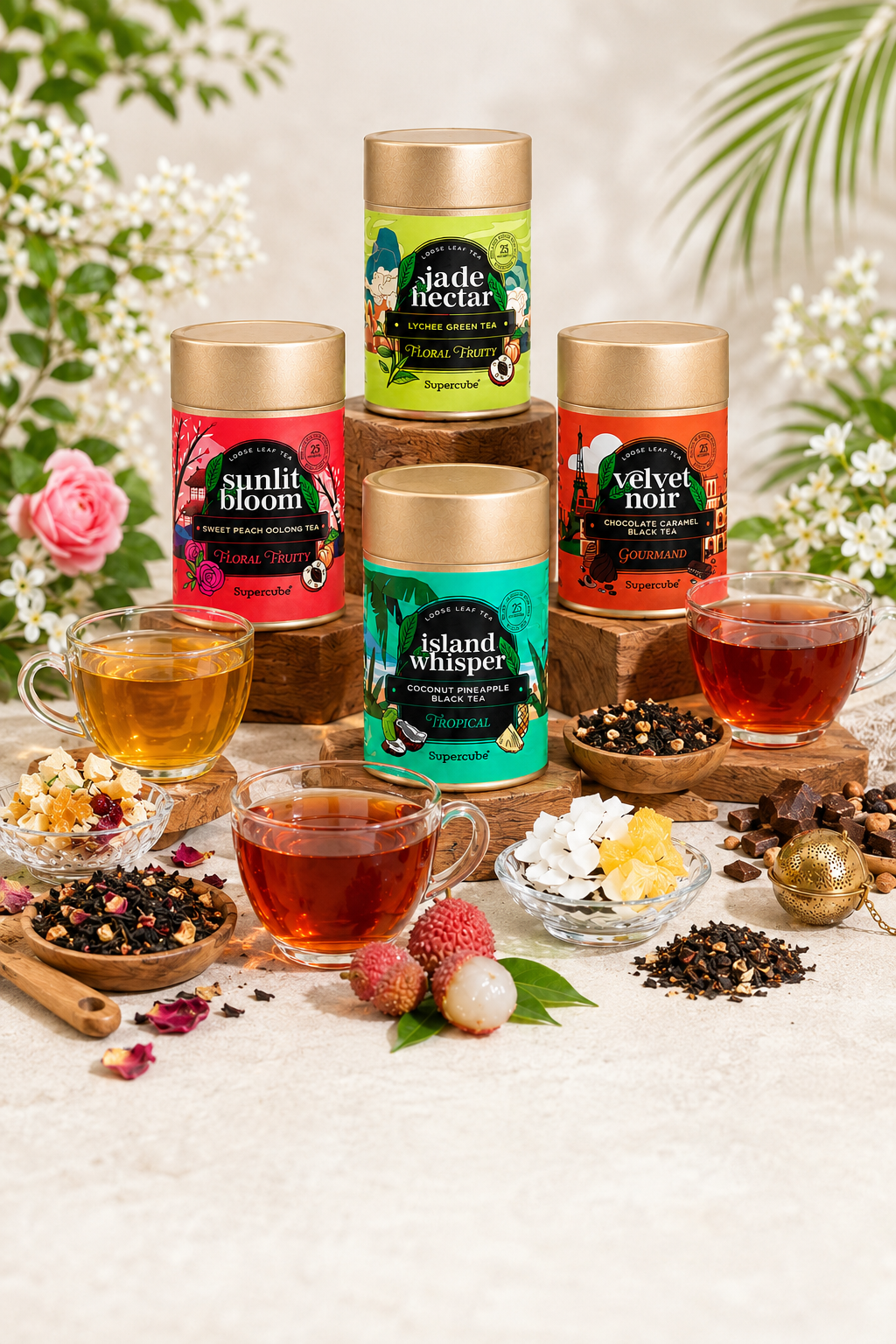 Supercube artisan tea collection