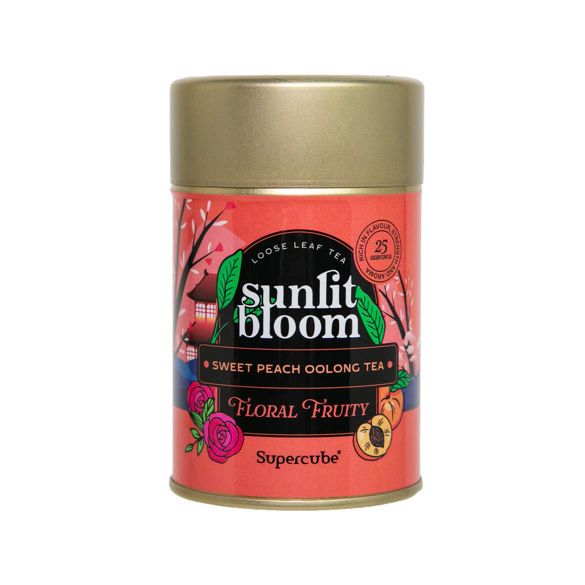 Supercube Tea Sweet Peach Oolong Tea - Sunlit Bloom – Supercube